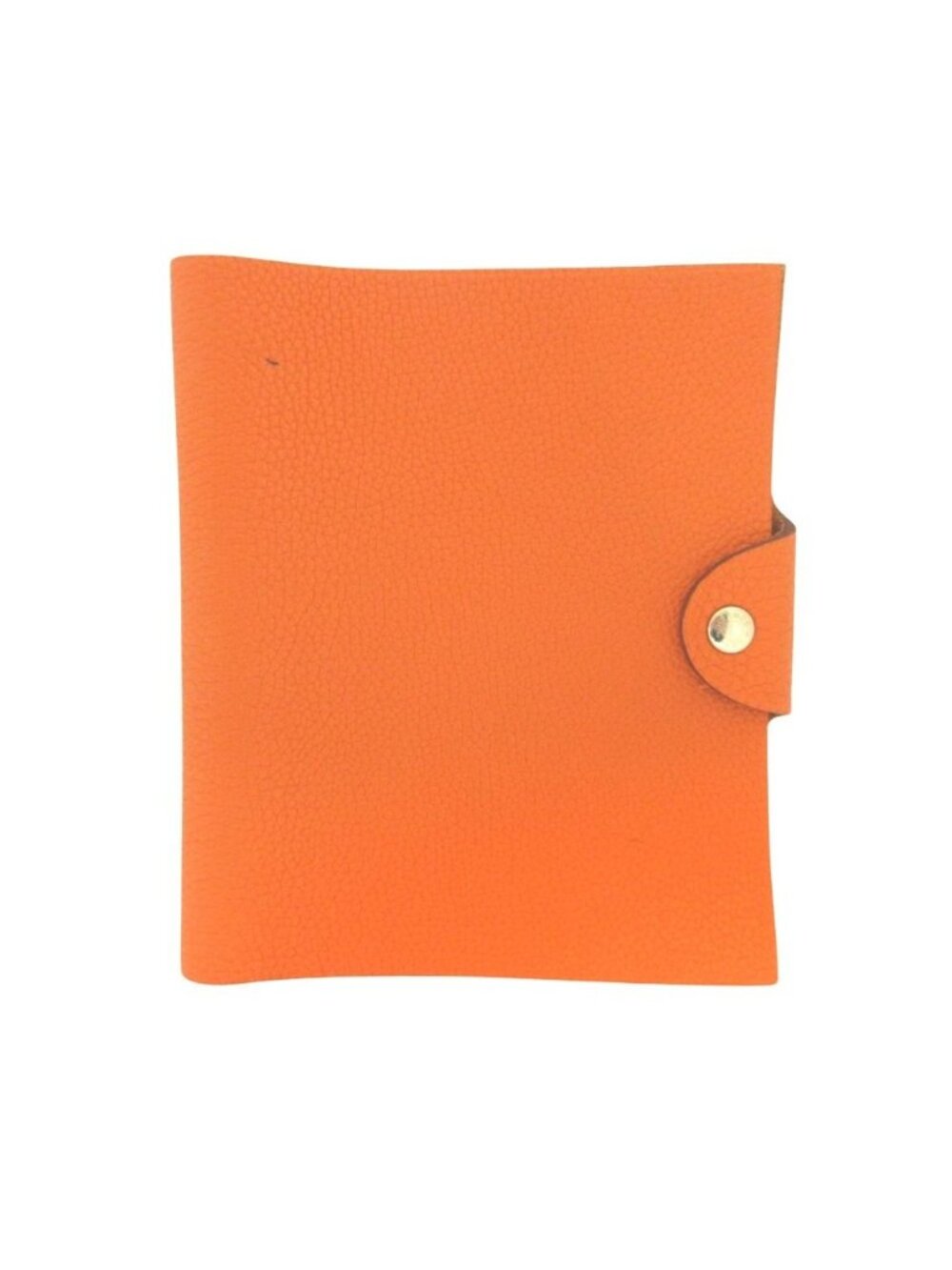 Hermes PM Note Cover Notebook Togo Leather Series Button Orange Agenda